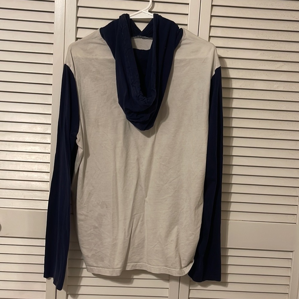 Brand, Ralph, Lauren size large color, red blue, and white